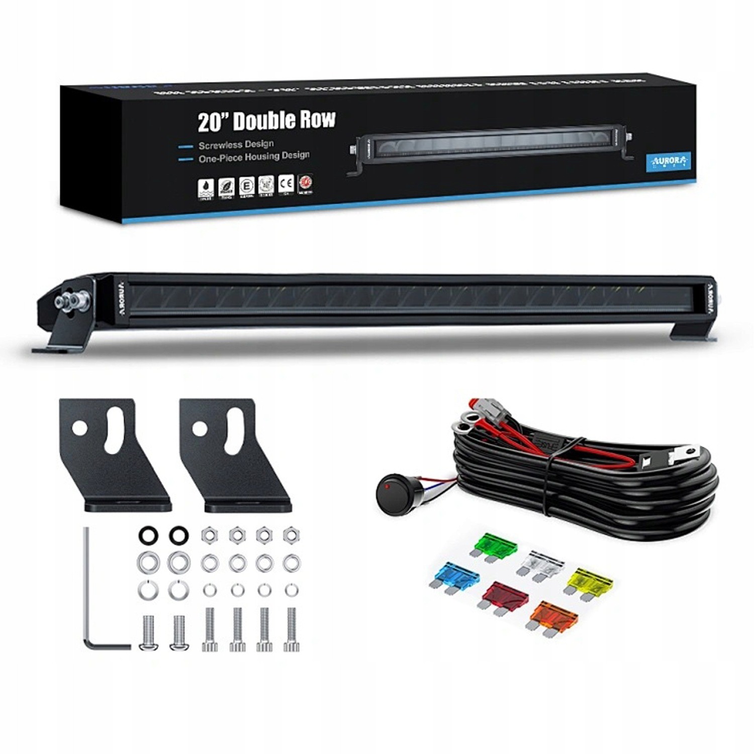 Lampa Robocza LED RGB AURORA 20″ Aurora Slim
