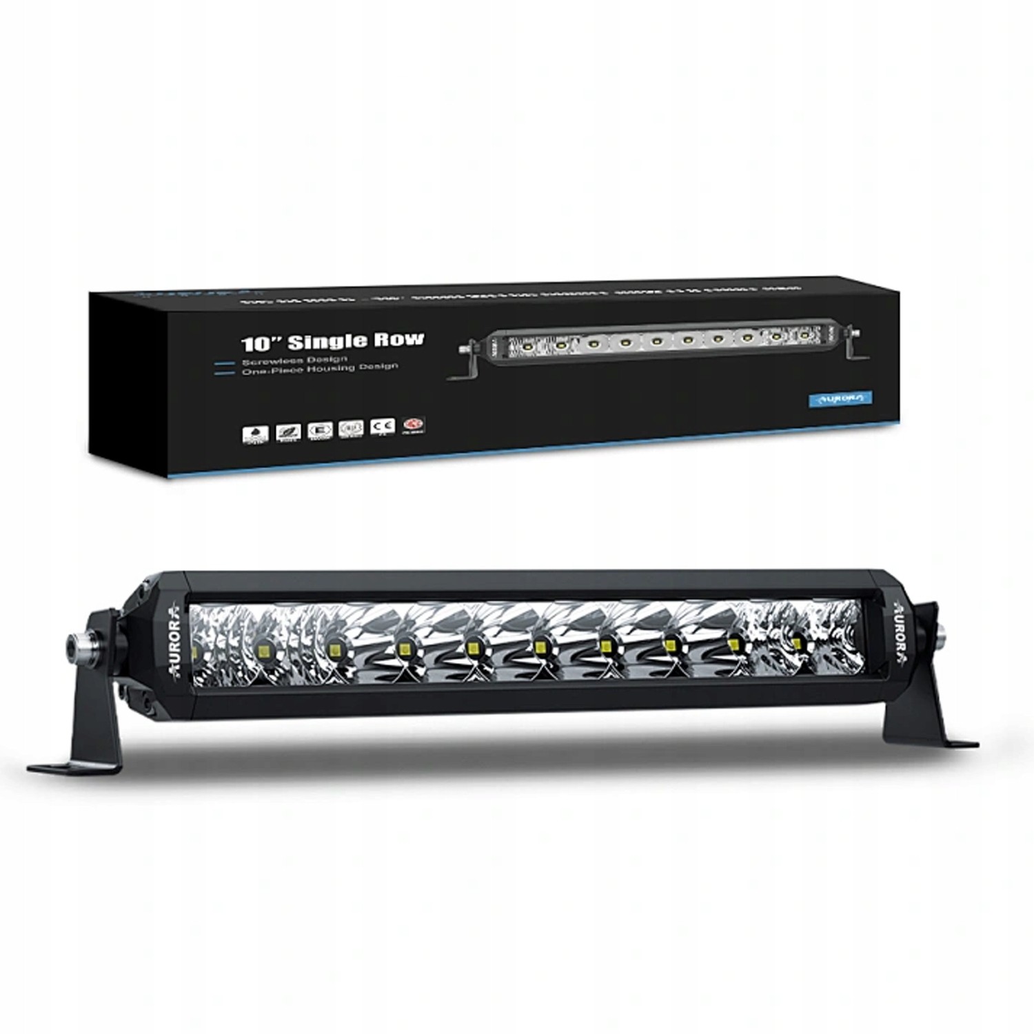 Belka LED bezśrubowa 10″ Aurora Single Row