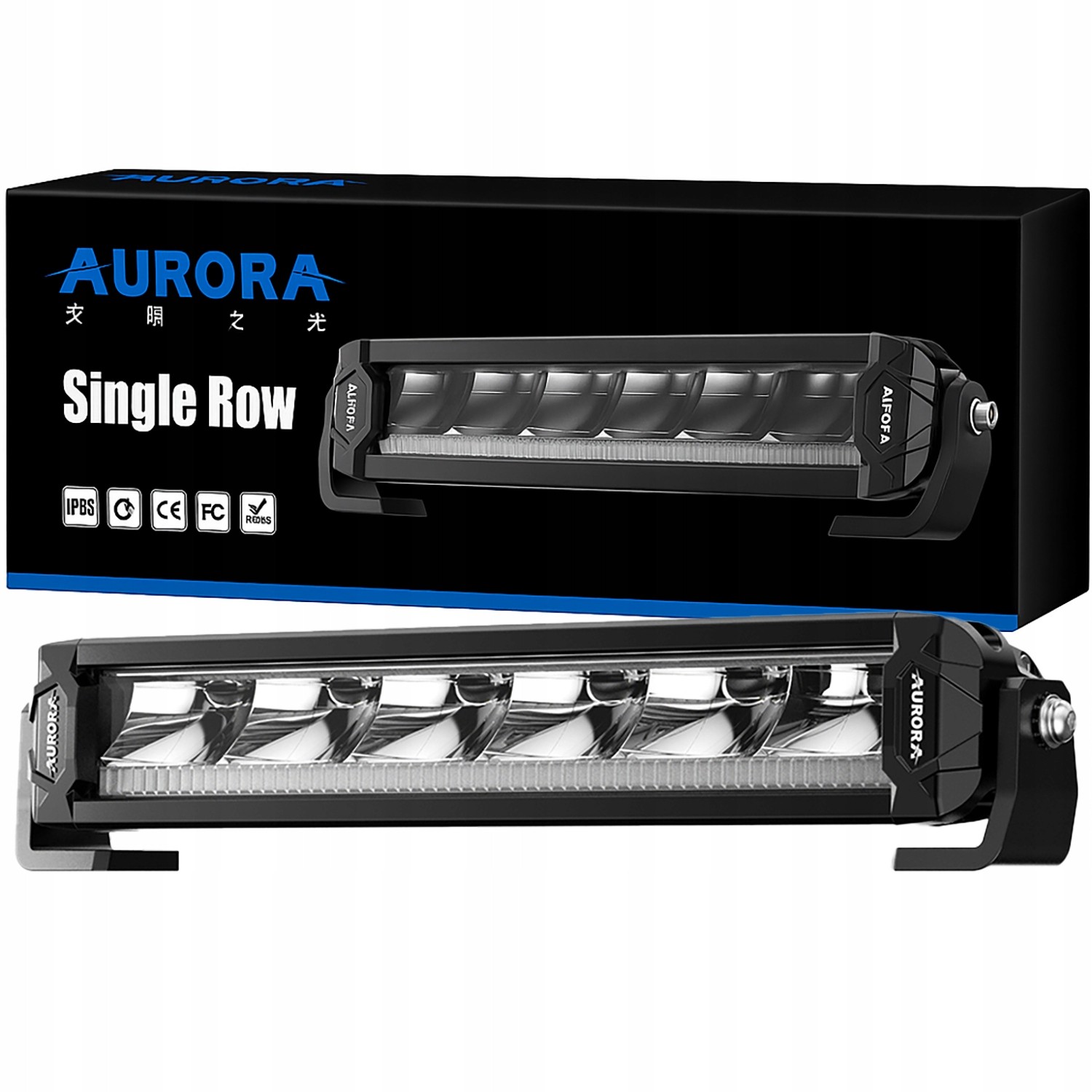 Belka LED DRL 40″ Aurora Single Row White+Amber