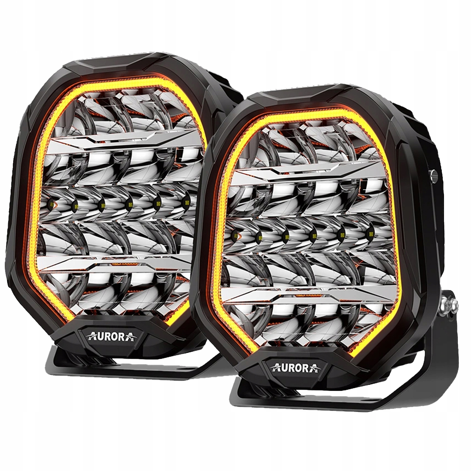 Lampa LED 9″ DRL 135 W White+Amber ZESTAW 2 szt.